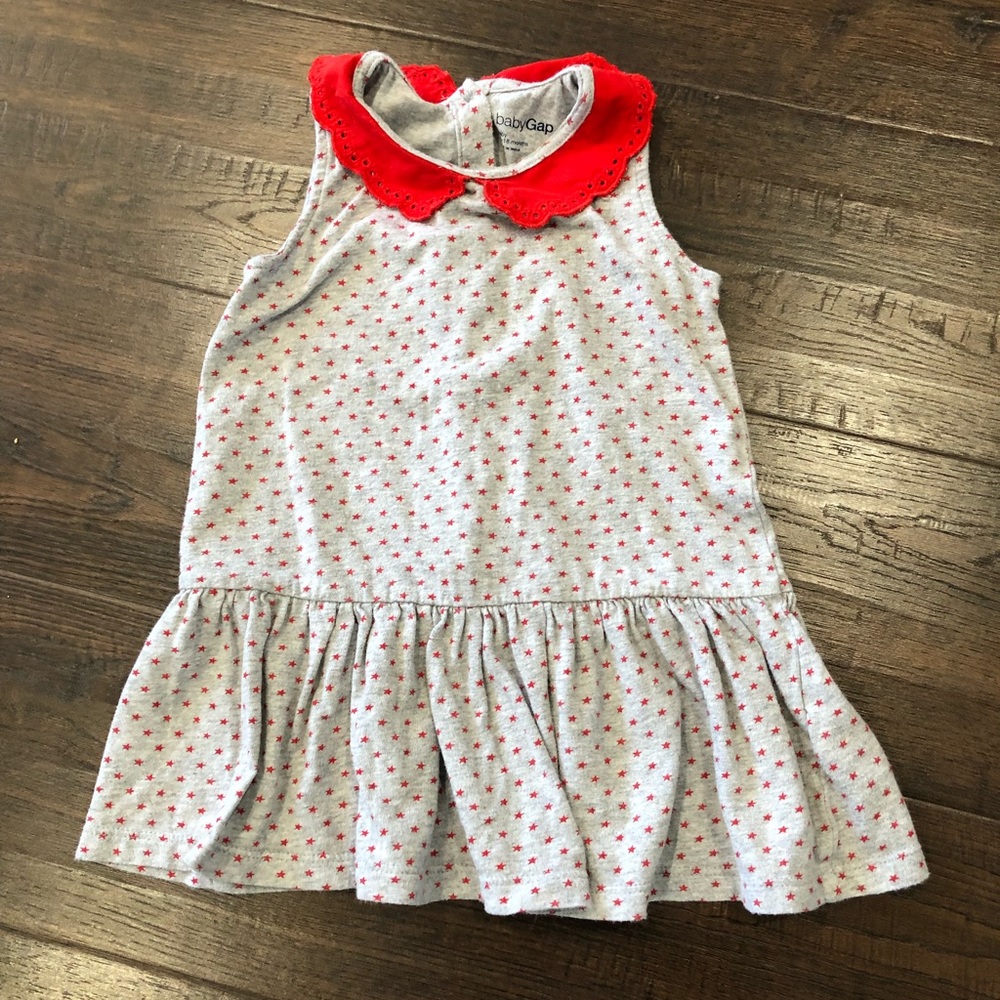 ❤️Baby Gap Scalloped Collar Star Dress❤️